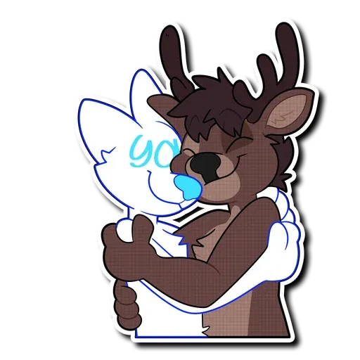 Hug furry 2- Sticker