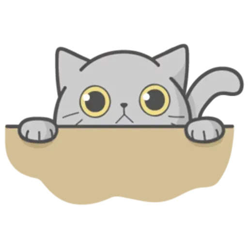 Cat Fullmoon- Sticker