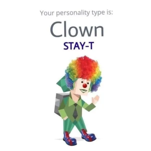 clown stay - Sticker 2