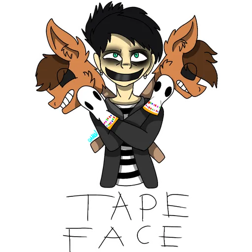 tape face - Sticker 7