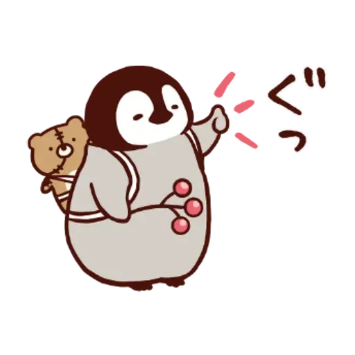 Penguin and Cat : Warm and Cuddy - Sticker 8