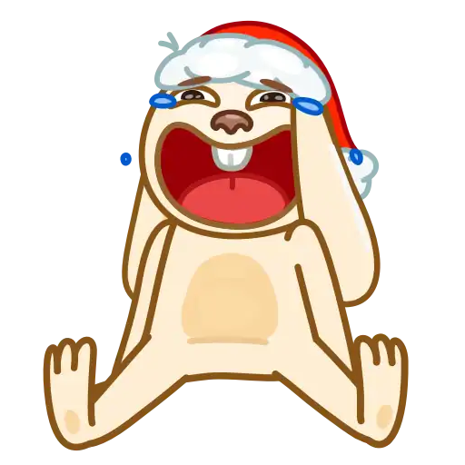Christmas Bunny- Sticker