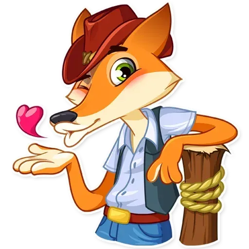 Cowboy Fox - Sticker 2