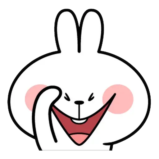 Spoiled rabbit Face 1 - Sticker 4