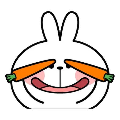 Spoiled rabbit Face 1 - Sticker 6
