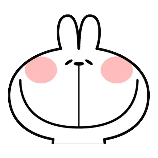 Spoiled rabbit Face 1- Sticker