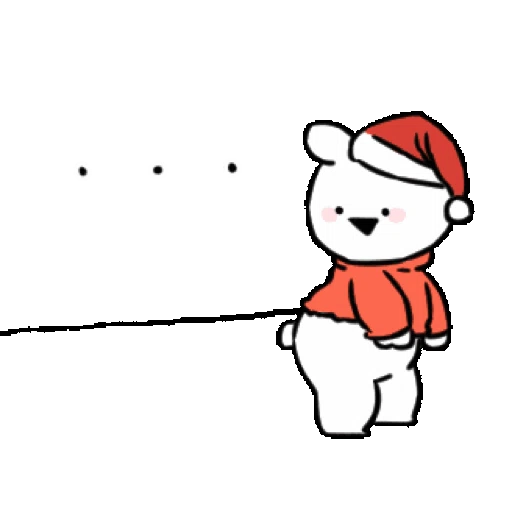 Extremely Little Rabbit & Bear 聖誕特輯 - Sticker