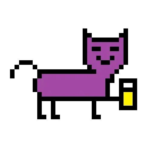 Color Pixel Cat - Sticker 5