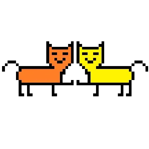 Color Pixel Cat - Sticker 7