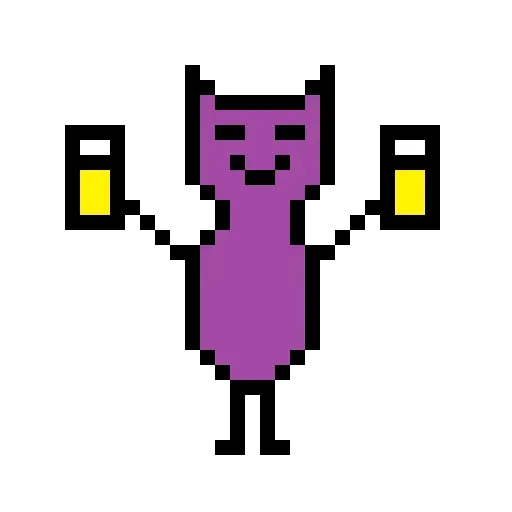 Color Pixel Cat- Sticker