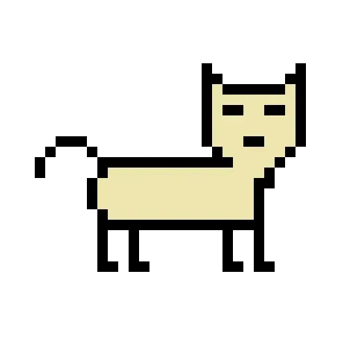 Color Pixel Cat - Sticker 3
