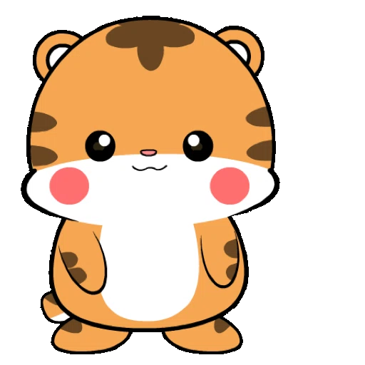 Lovely tiger   Pop-up stickers GIF*- Sticker