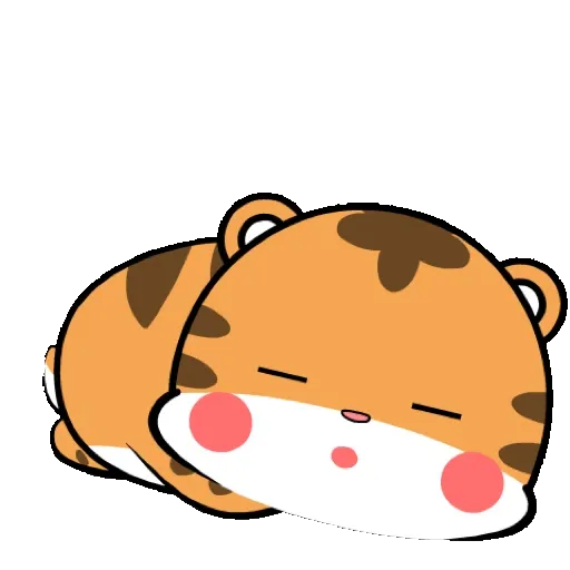 Lovely tiger   Pop-up stickers GIF* - Sticker 7