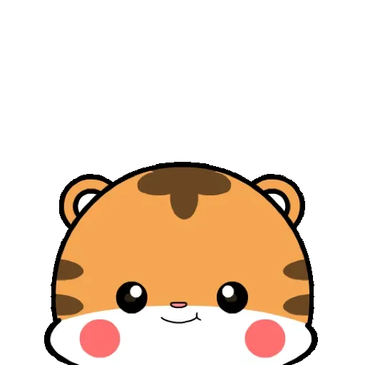 Lovely tiger   Pop-up stickers GIF* - Sticker 3