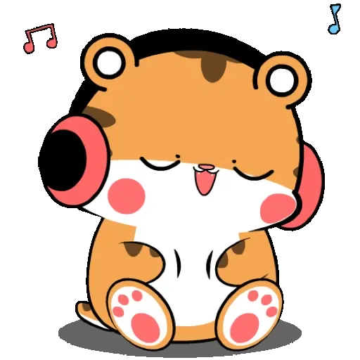 Lovely tiger   Pop-up stickers GIF* - Sticker 2