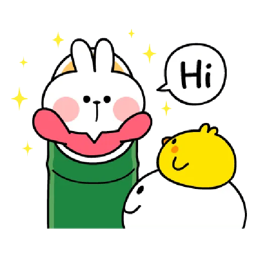 Rabbits Kawaii Costume - Sticker 3