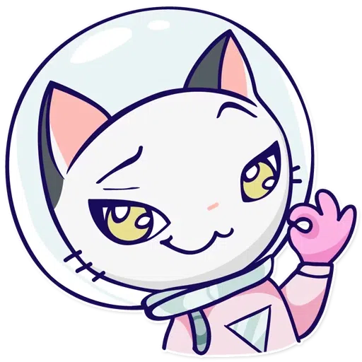 Astro Kitty - Sticker 7